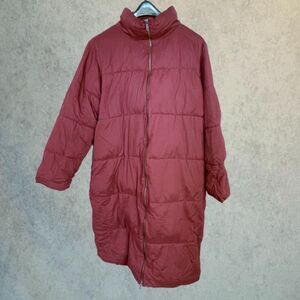 Sweet Baby Jamie Coat Womens Large Red Ruby Puffer Mid Calf Longline Down Coat